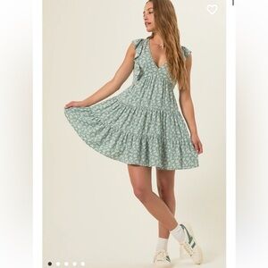 New with tags Altar’d state pixie floral tiered dress